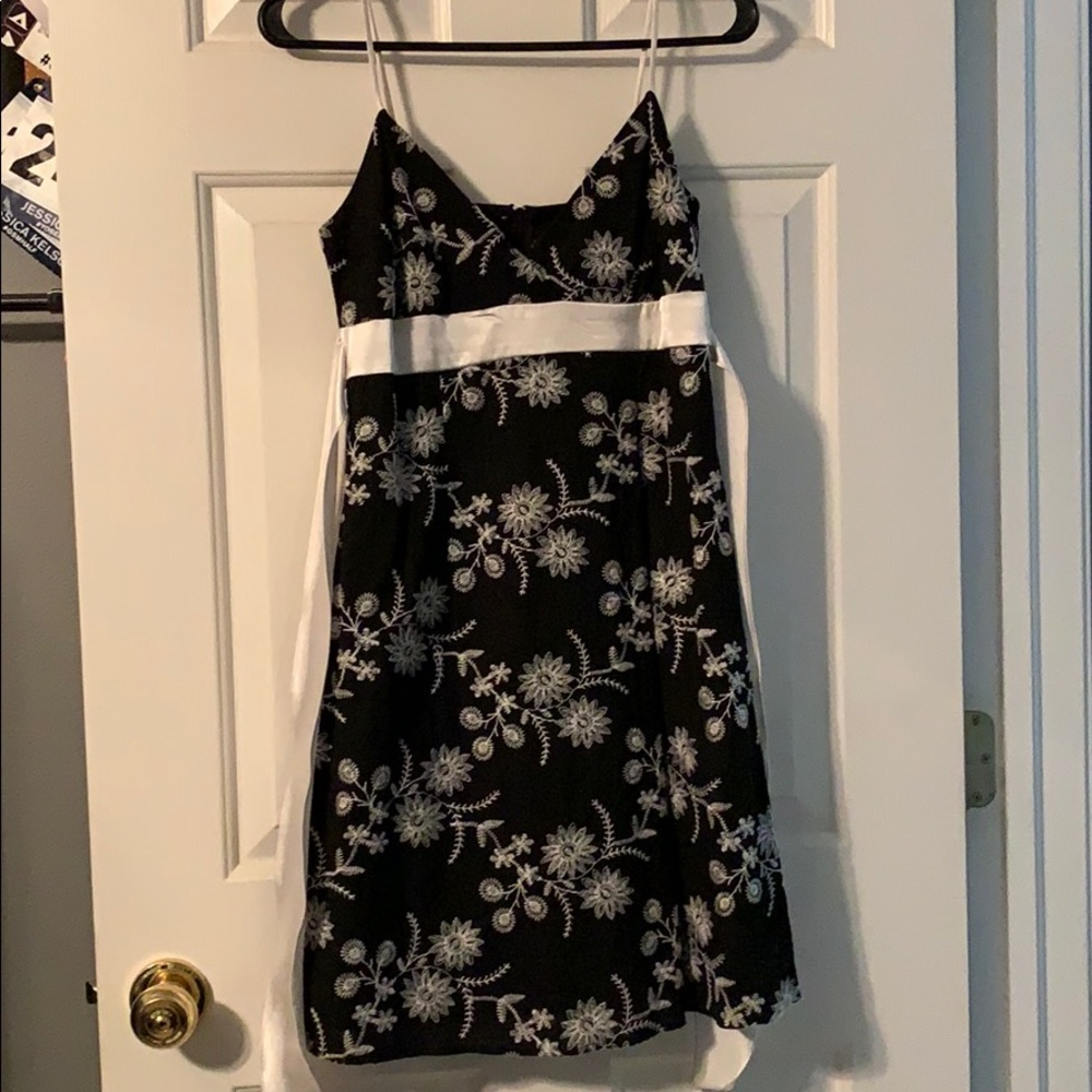 Black and White Mini Dress